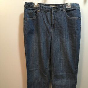 Christopher & Banks straight leg jeans size 14